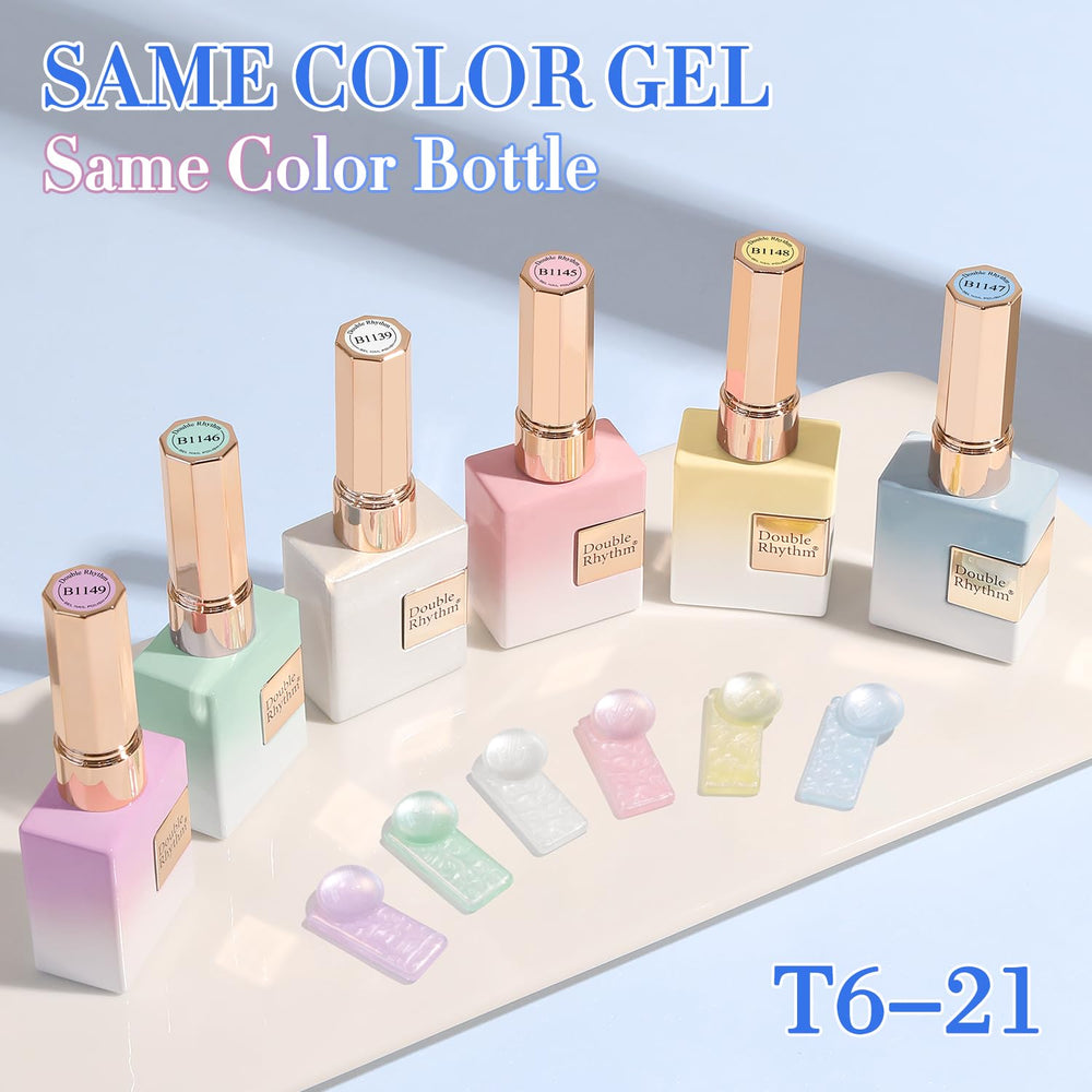 Double Rhythm vernis gel vert 15ml pour une allure fraîche