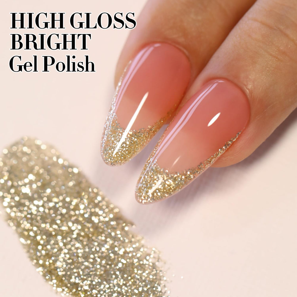 Vernis Double Rhythm paillettes effet holographique pour vernis multicolore.