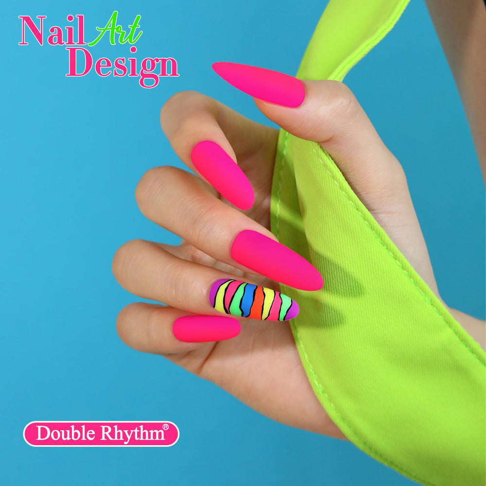 Double Rhythm flacons gel 15 ml ensemble couleurs - kit polyvalent pour nail art maison