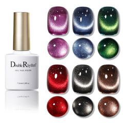 Double Rhythm kit gel œil de chat – six couleurs éclatantes.