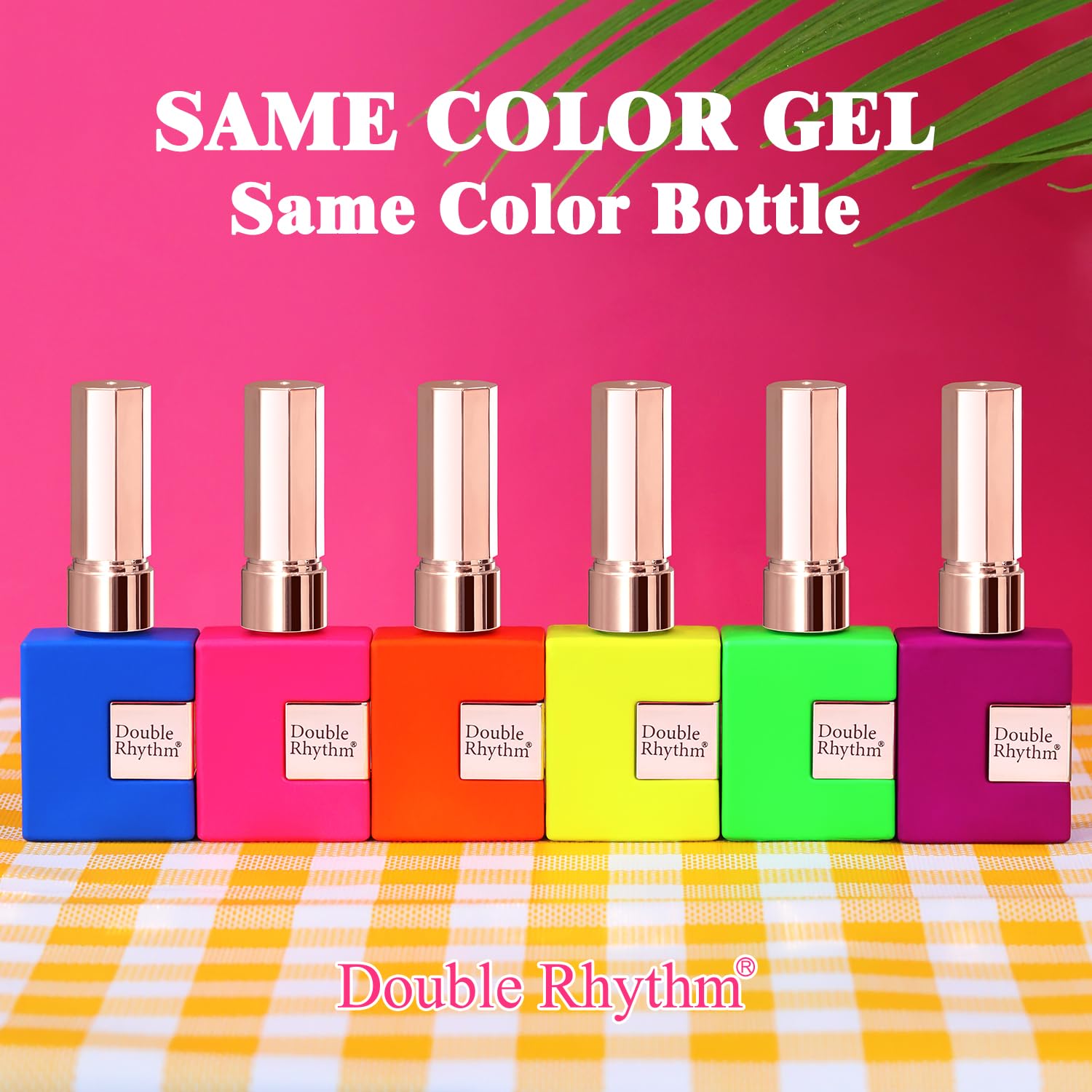 Double Rhythm vernis gel 15 ml neon violet - fini brillant et glamour
