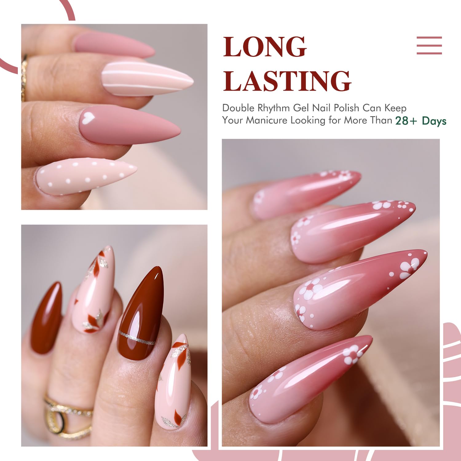 Vernis gel Double Rhythm rose clair, option douce et féminine.