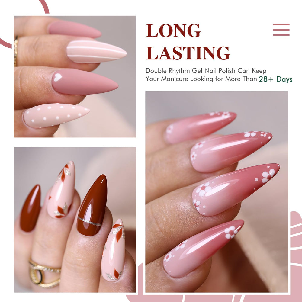 Vernis gel Double Rhythm rose clair, option douce et féminine.