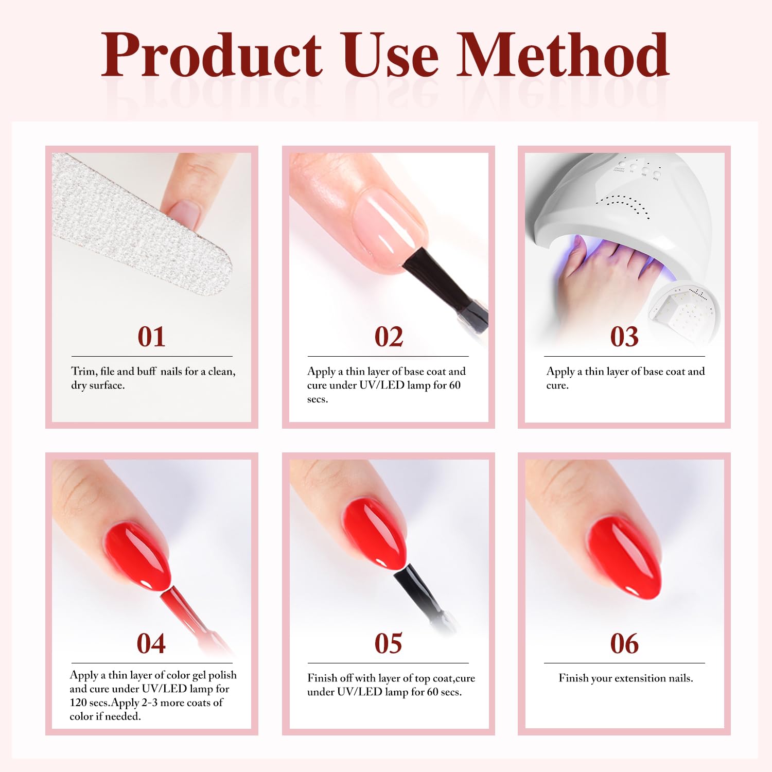 Séchage LED Double Rhythm pour ongles brillants à domicile.