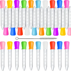 DoubleWood gouttes en silicone 5 ml, ensemble de 30 unités, idéal pour arts et créations.