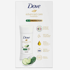 Dove Advanced Care Invisible+ déodorant bâton Concombre et Eau de cactus, usage quotidien