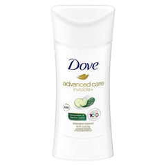 Bâton Dove Advanced Care Invisible+ Concombre et Eau de cactus, sans traces blanches