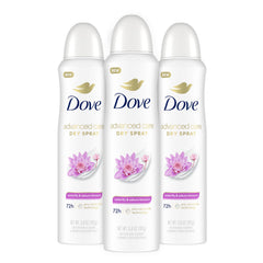 Dove Advanced Care nenuphar sakura - flacon spray: soin quotidien léger et parfum floral.