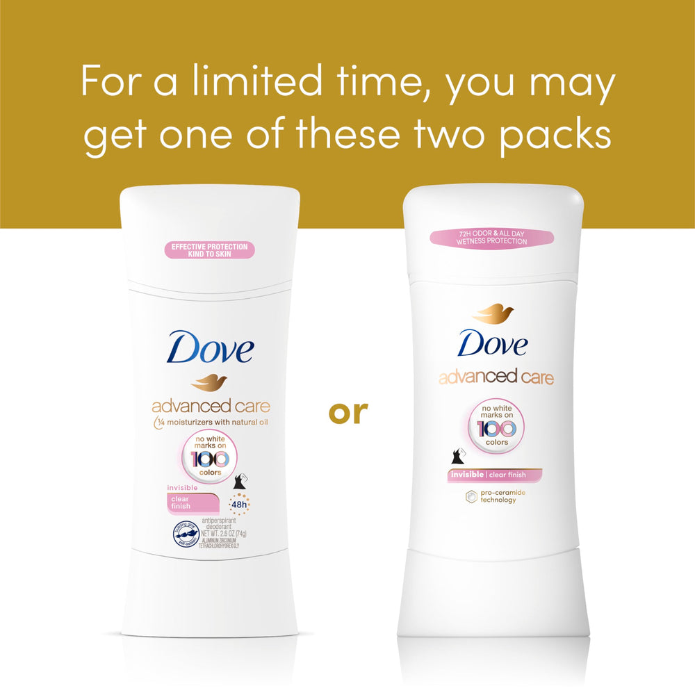 Protection longue durée de 72 heures avec Dove Advanced Care.