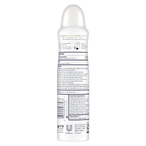 Dove Advanced Care Pro-Ceramide: technologie pro-ceramide pour renforcer la barrière cutanée.