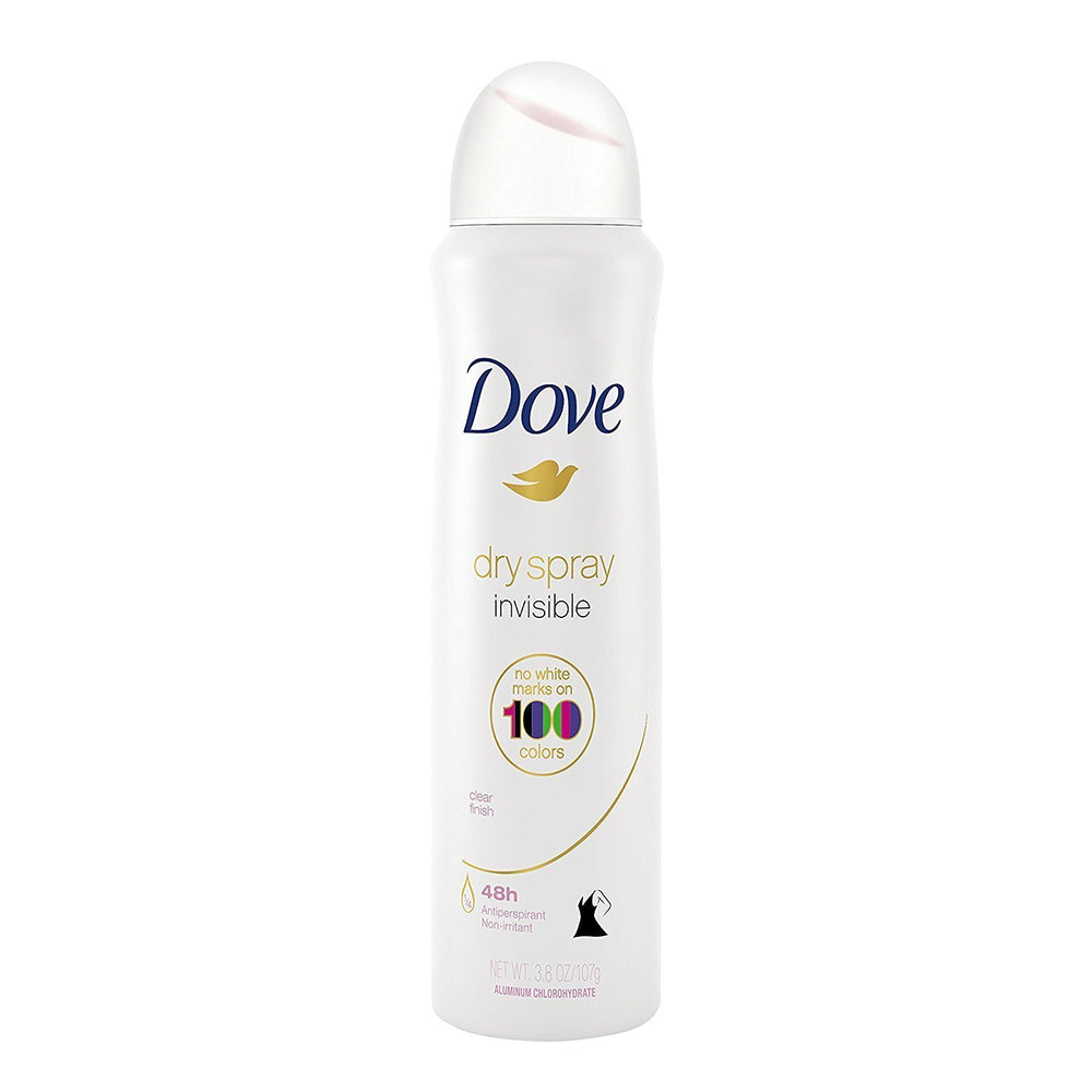 Dove Antiperspirant pulvérisateur sec fini claire, usage quotidien confortable