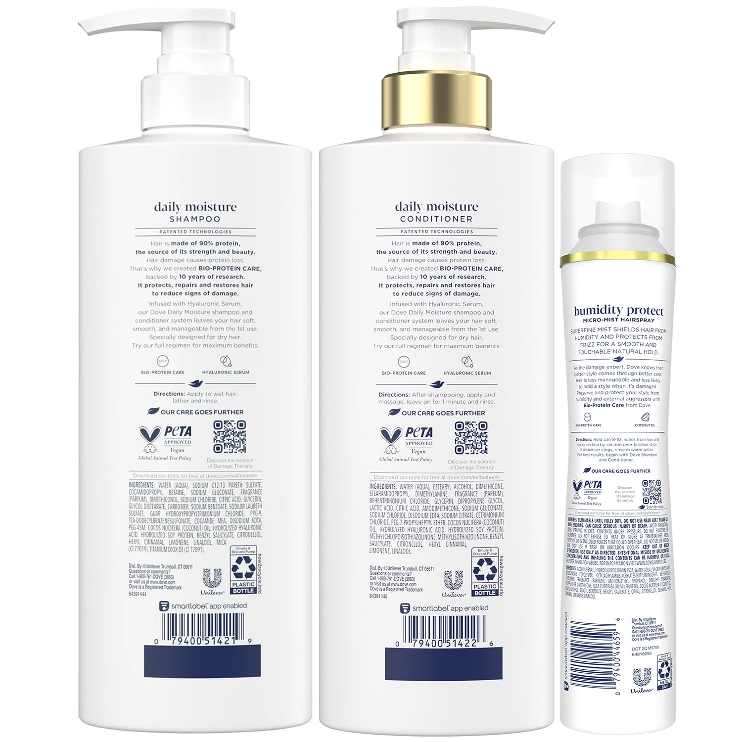 Dove Après-Shampoing Coco Hydratation, démêlage facile et douceur