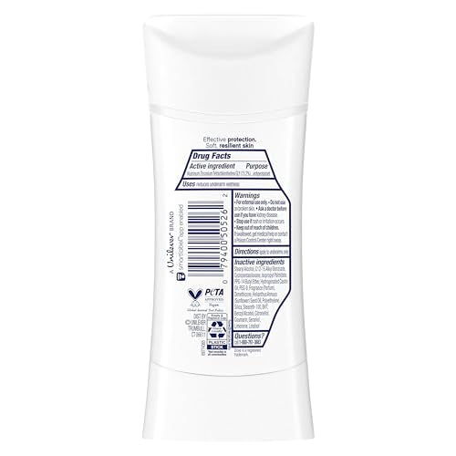 Dove Advanced Care Peche Camomille Déodorant Stick: application sous les aisselles facile et confortable.