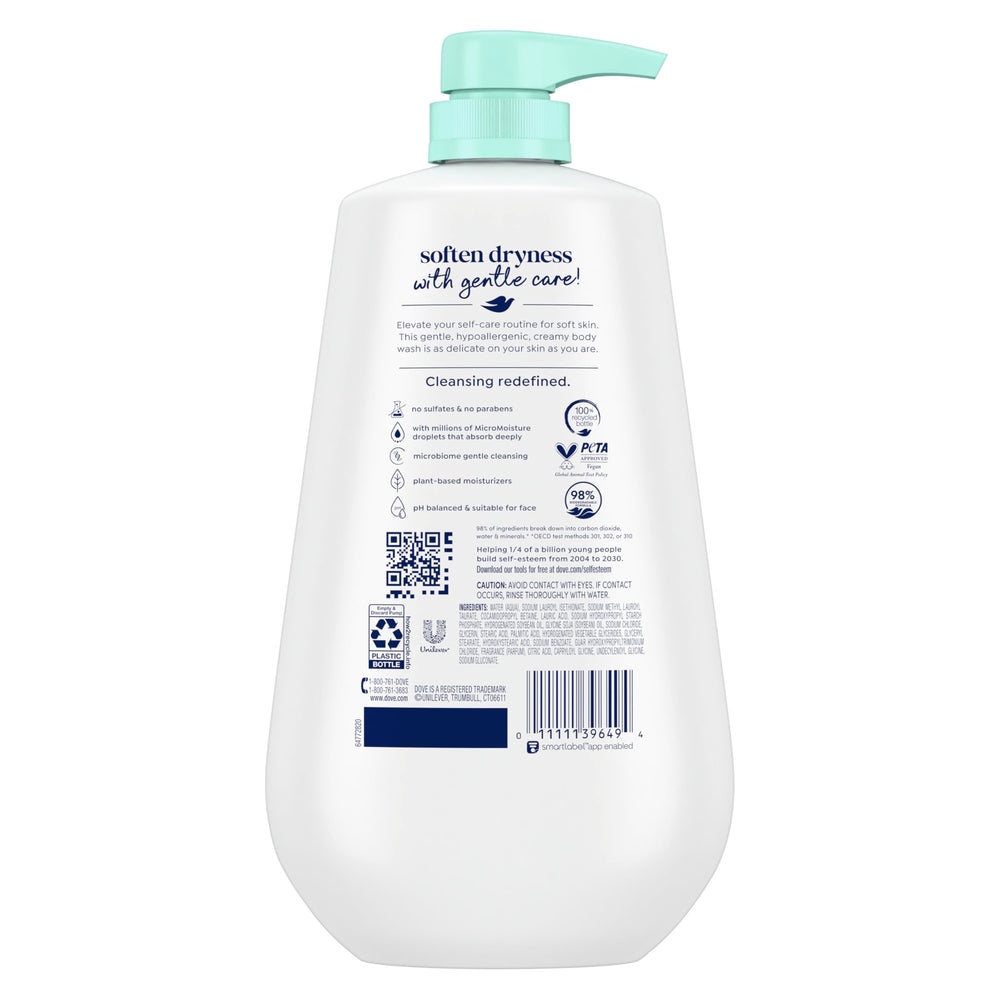 Dove bain-sensibilite texture cremeuse: sensation hydratante après douche