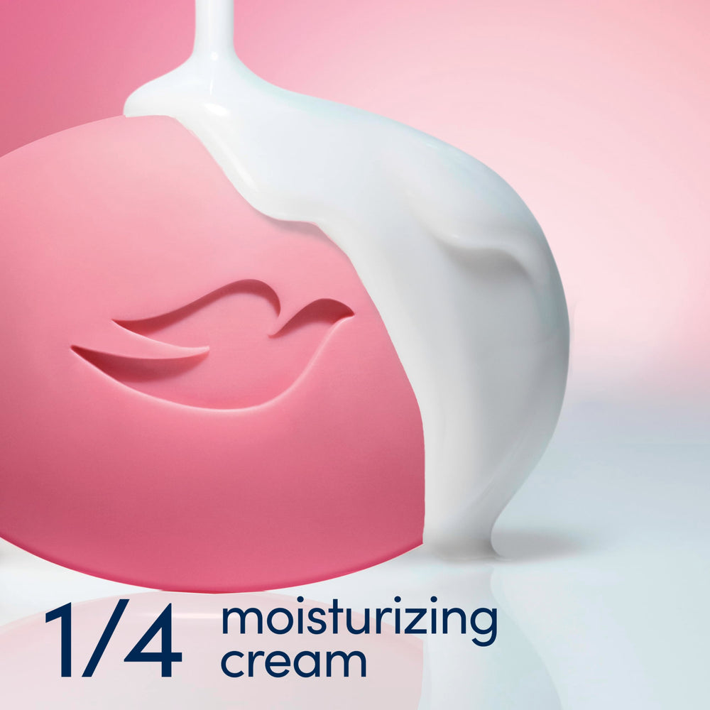 Dove Beauty Bar cerise-chia: emballage élégant et pratique.