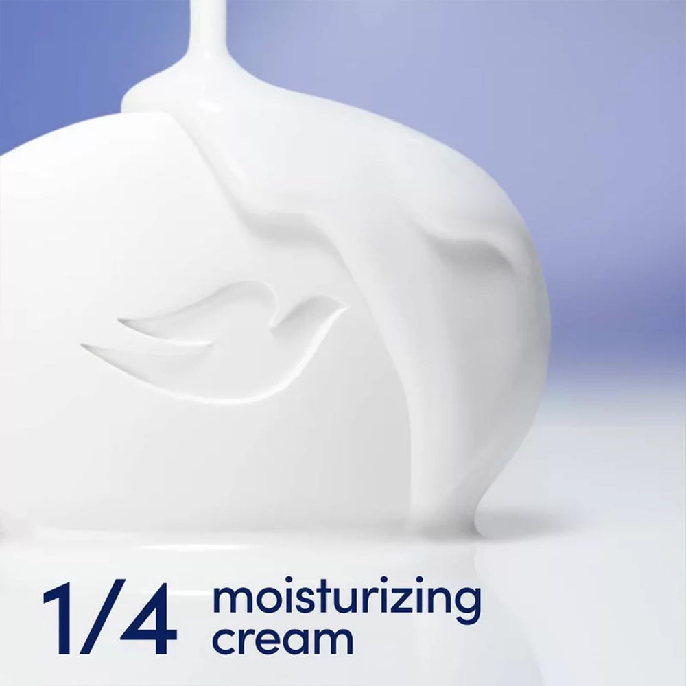 Dove mousse douche, mousse riche pour sensation veloutée.