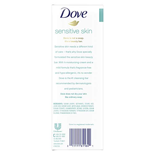Nettoyant doux Dove pour visage et corps, hypoallergénique.
