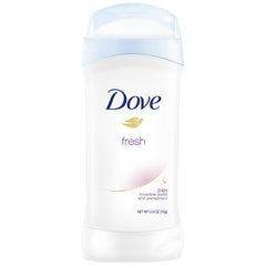 Dove bâton antiperspirant invisible frais offrant une protection durable.