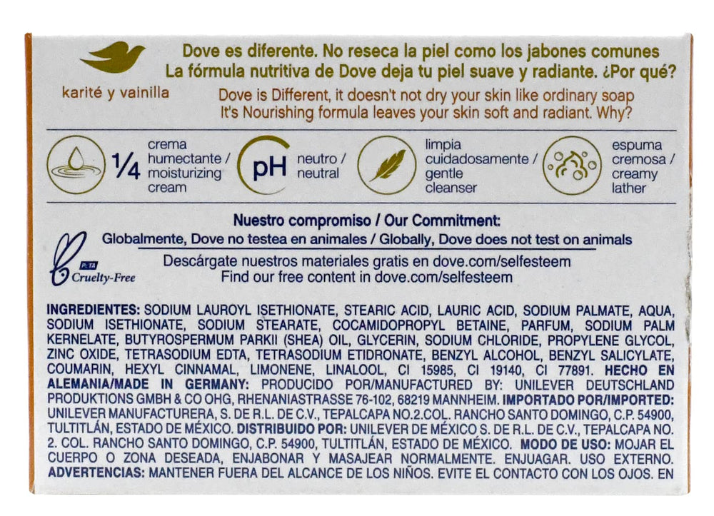 Savon Dove exfoliant doux pour peau lisse
