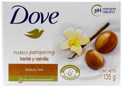Savon beauté Dove utilisé sur visage, corps et mains en douceur