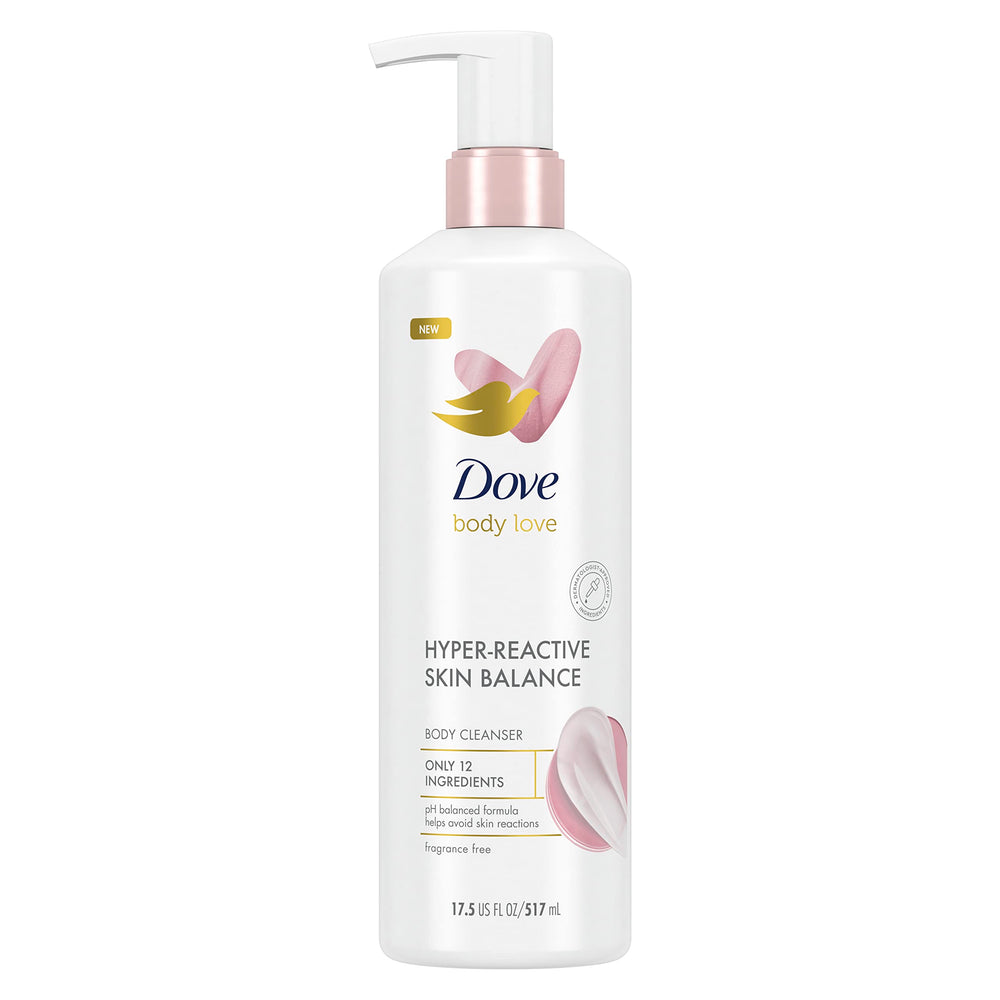 Dove Body Love Balance - bouteille sans parfum prête pour la douche.