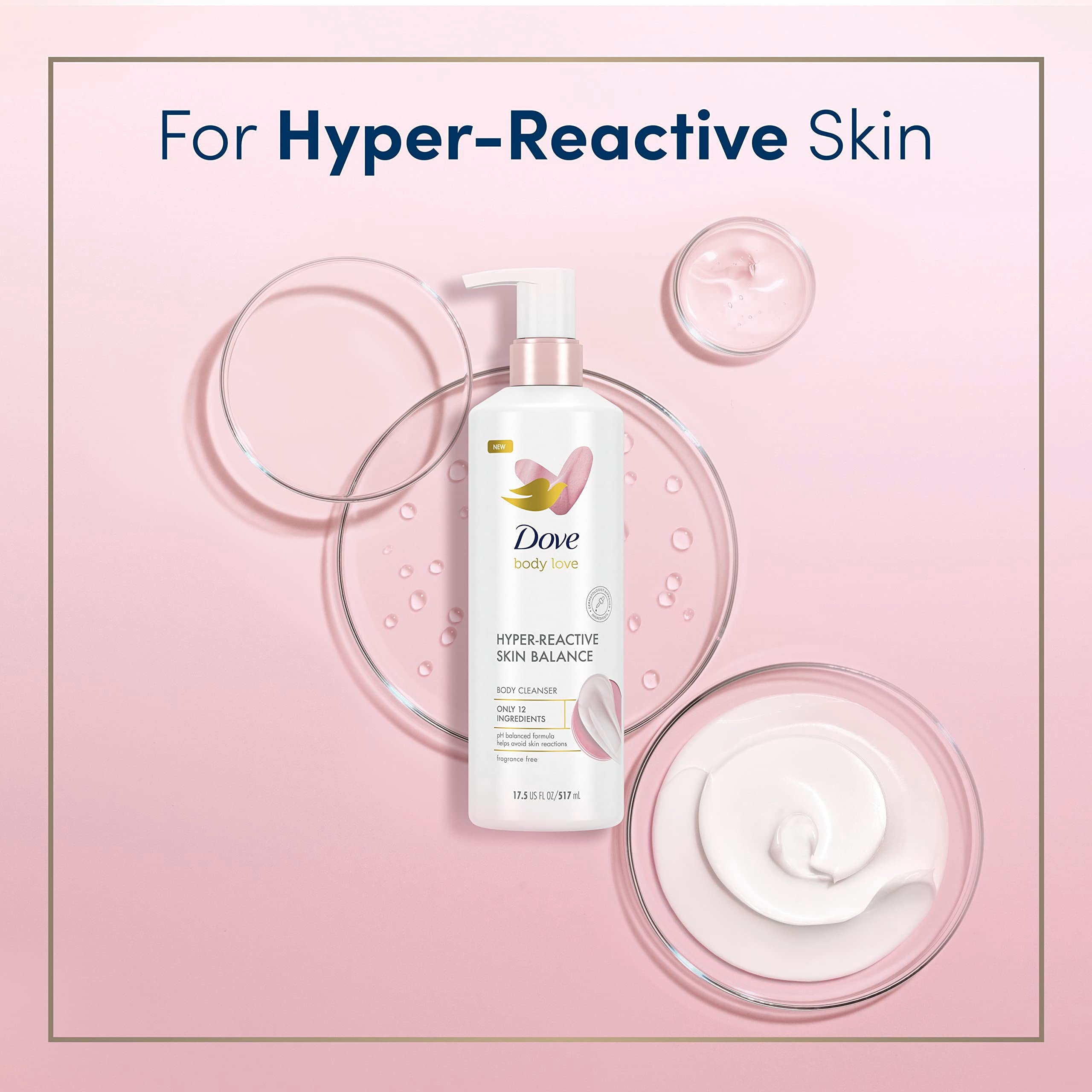 Dove Body Love Balance - sans sulfates pour une routine douce.