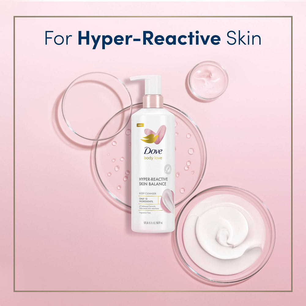 Dove Body Love Balance - sans sulfates pour une routine douce.