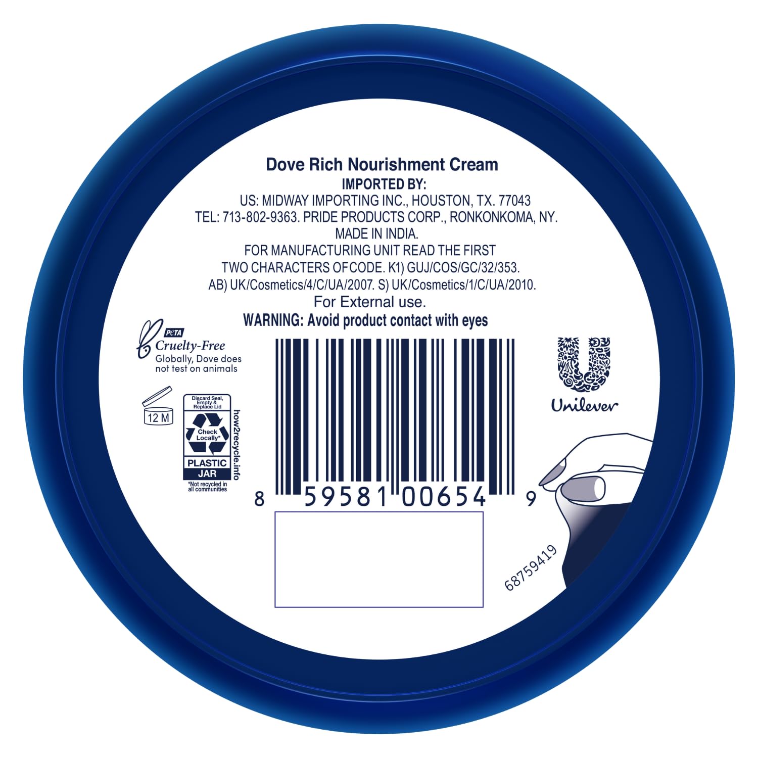 Dove Body Love crème mains, apaise la sécheresse et apporte du confort.