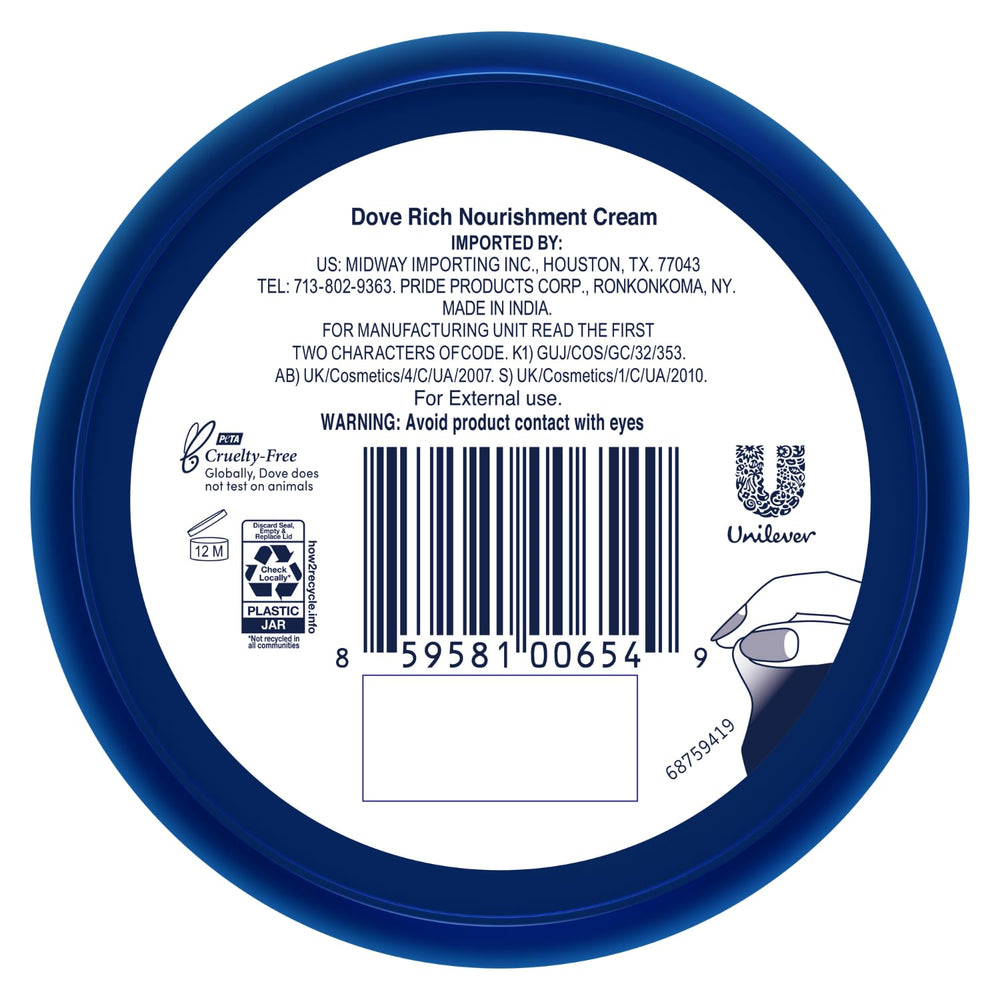 Dove Body Love crème mains, apaise la sécheresse et apporte du confort.