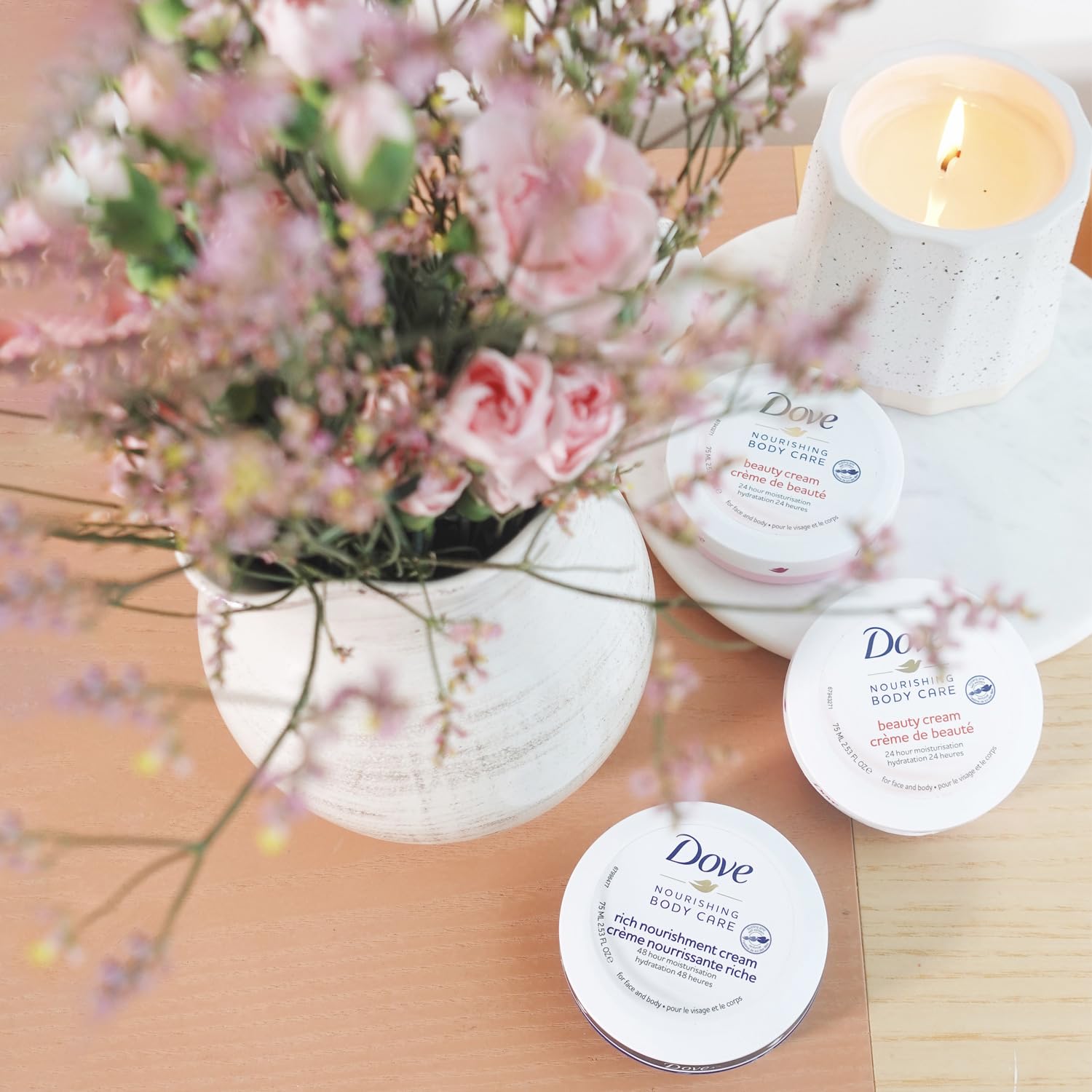 Parfum luxueux Dove Body Love pour usage quotidien