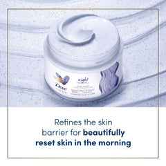 Dove Body Love Night Recovery grains exfoliants pour peau plus lisse.