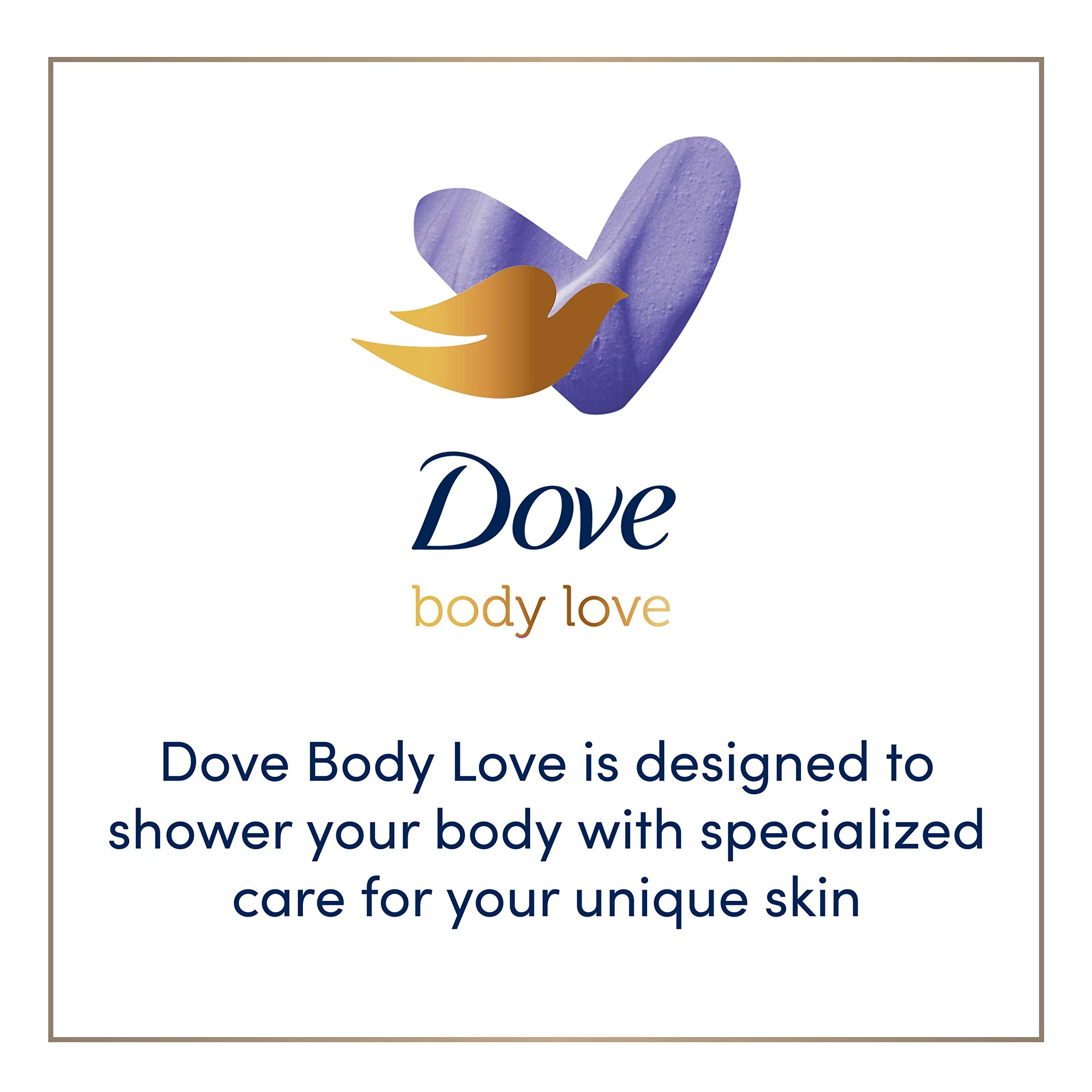 Dove Body Love Night Recovery peau nourrie au réveil et douce.