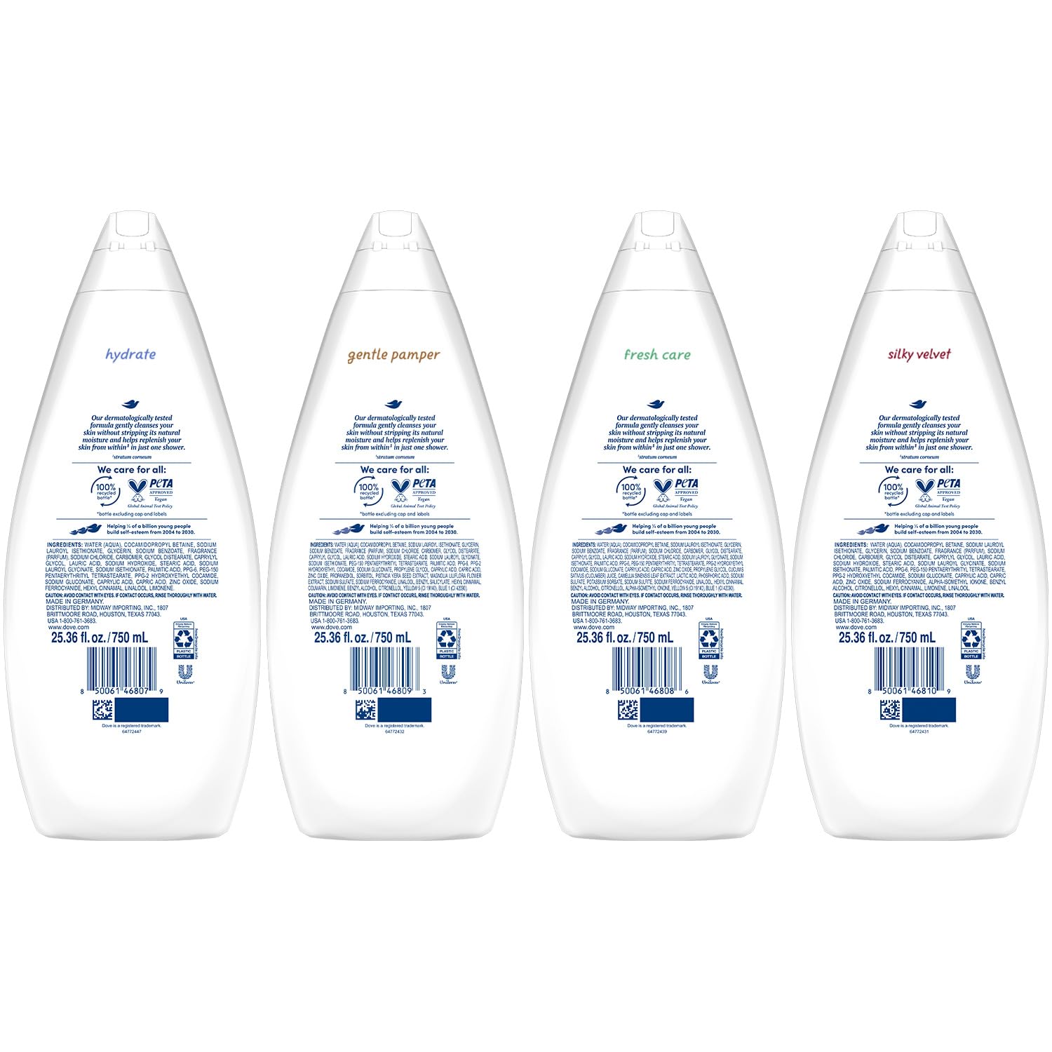 Dove Soin Doux: flacon premium offrant douceur et réconfort.