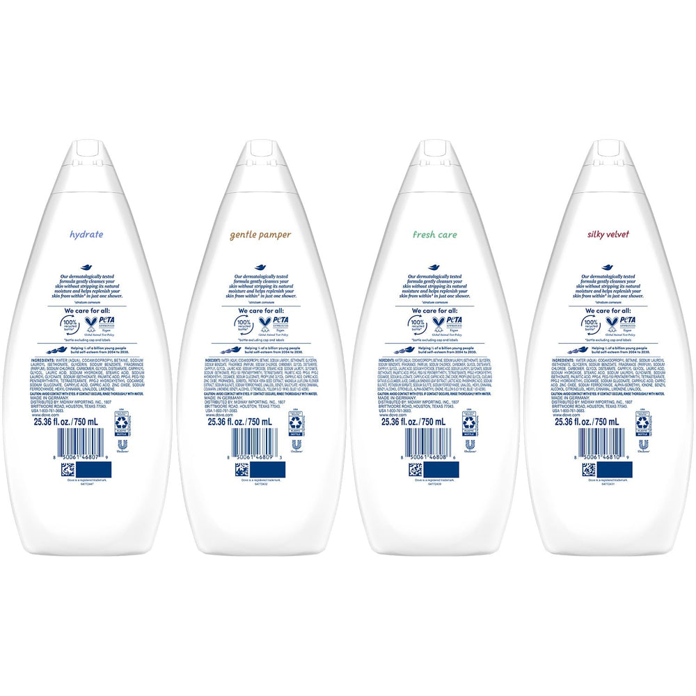 Dove Soin Doux: flacon premium offrant douceur et réconfort.
