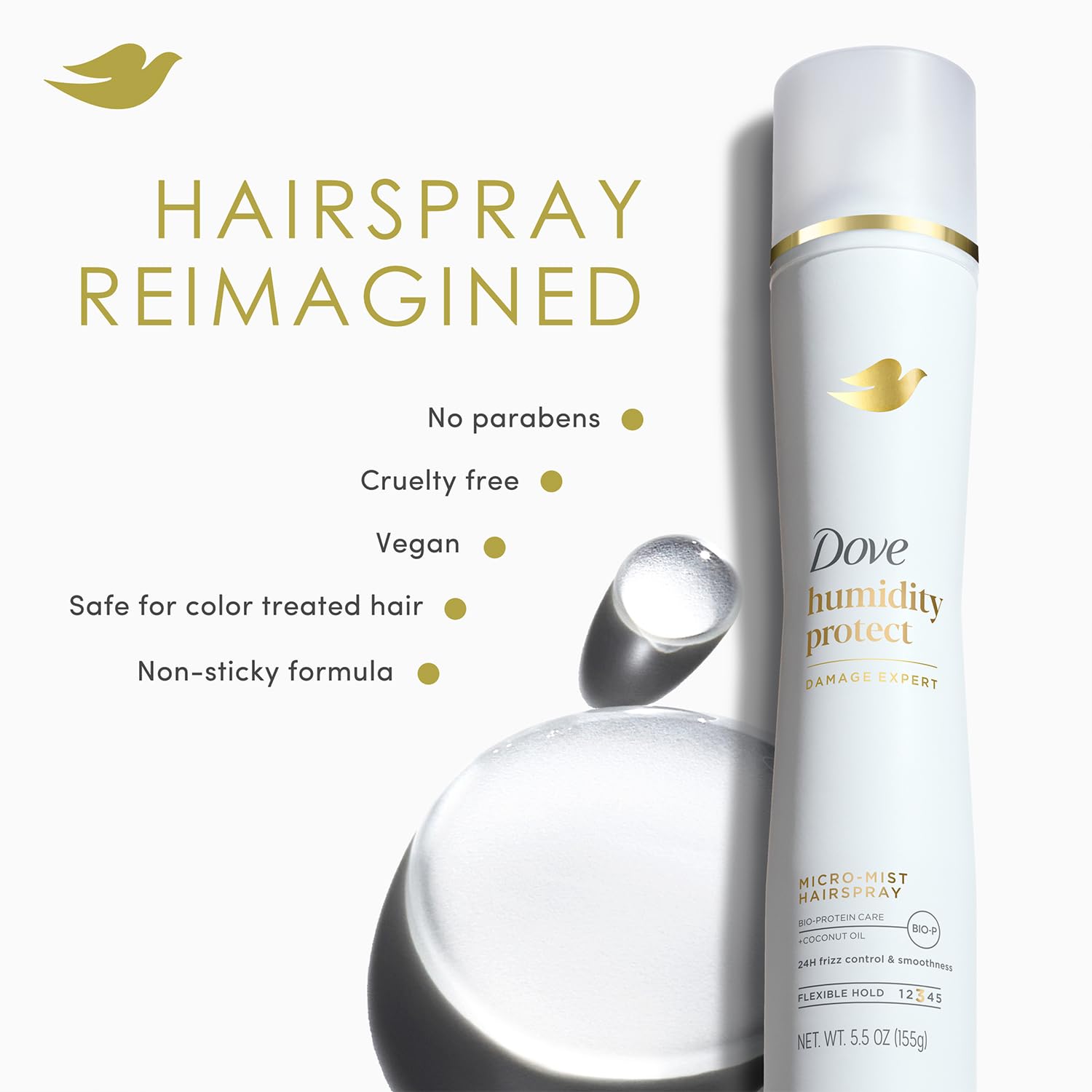 Bouteille Dove Shampoing 18oz, format généreux pour usage quotidien