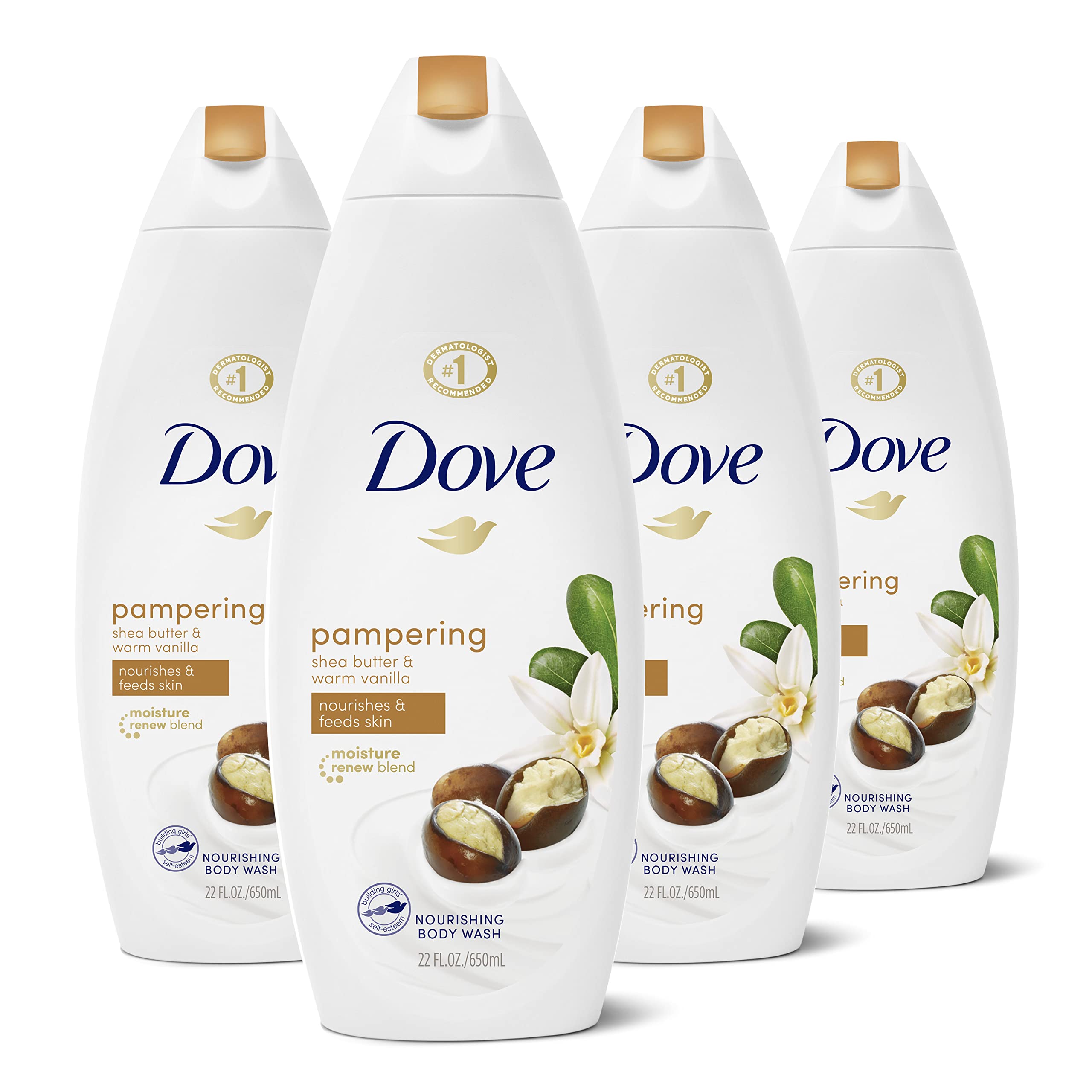 Bouteille Dove Soin Corps Karité Vanille Chaude pour hydratation douce