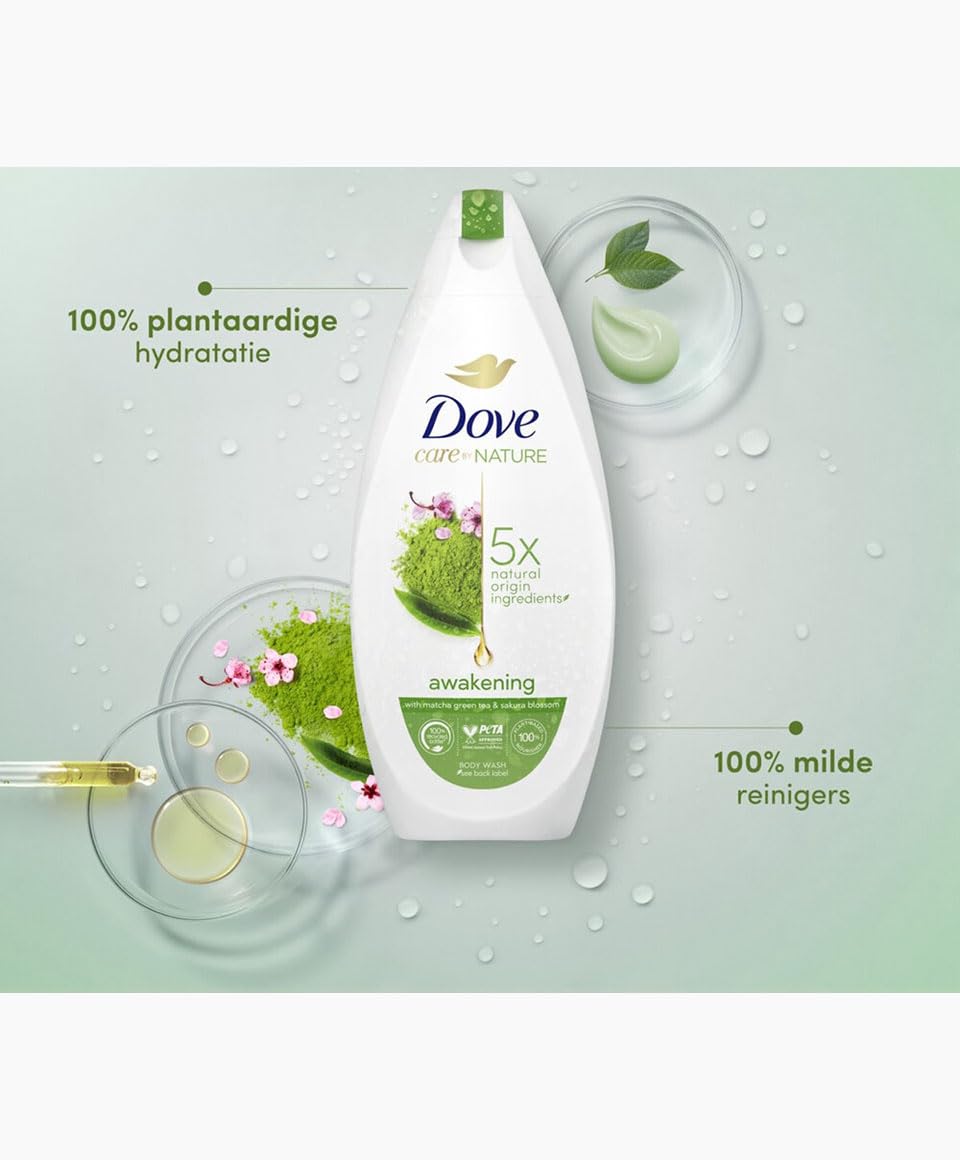 Dove Care By Nature Réveil : extrait de thé vert et fleurs pour un parfum
