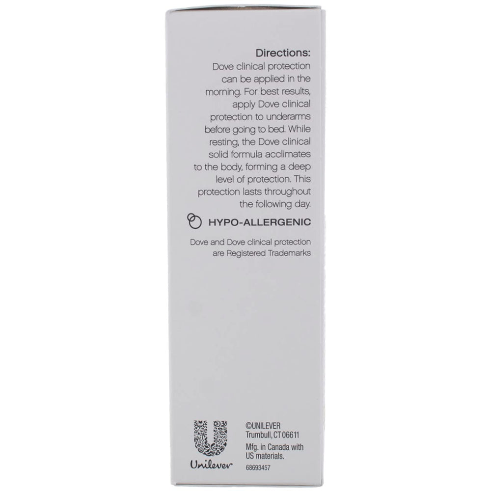 Dove Clinial Protection Original Propre, geste d'application fluide sur la peau.