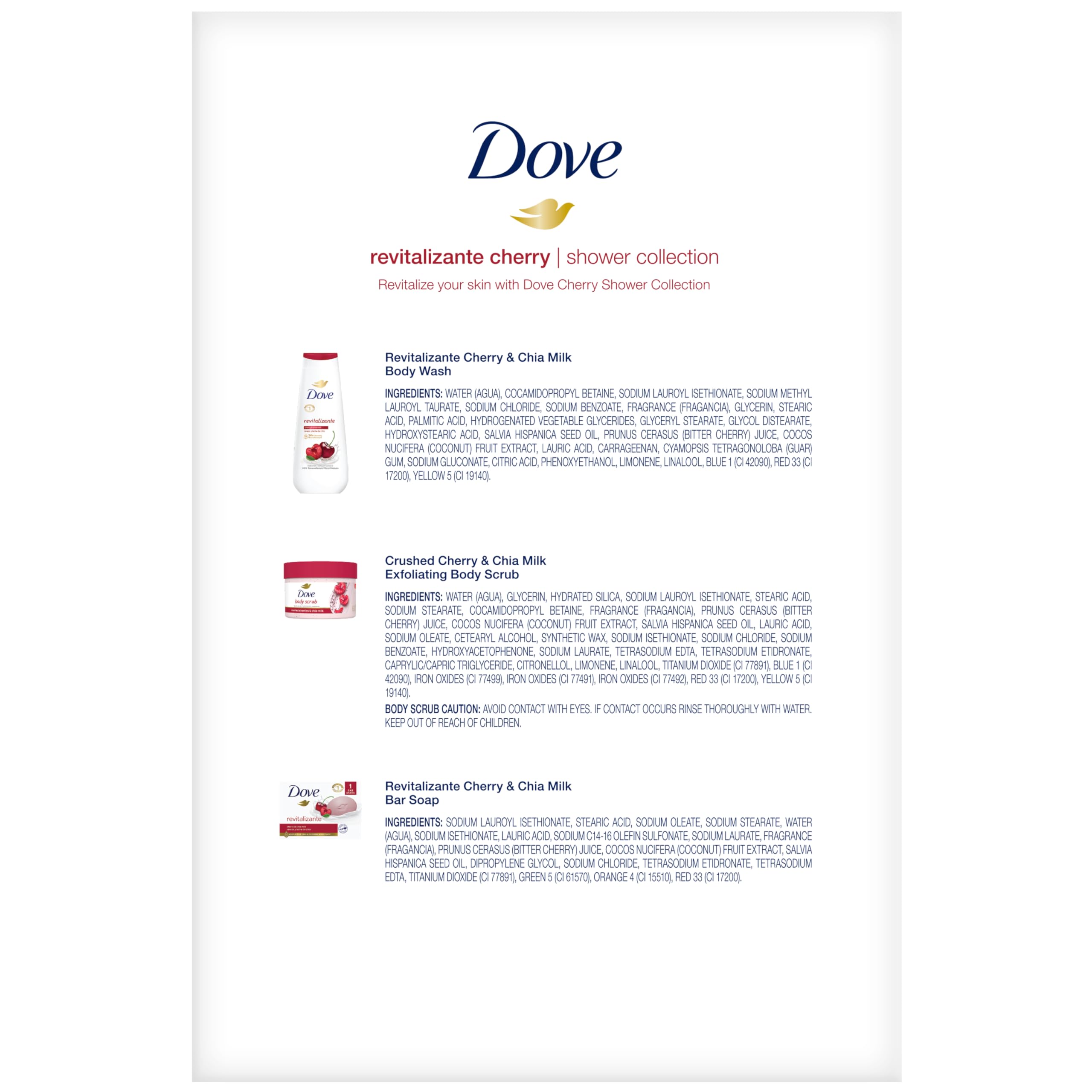 Coffret Cadeau Dove Cerise et Chia – emballage élégant prêt à offrir un moment soin.