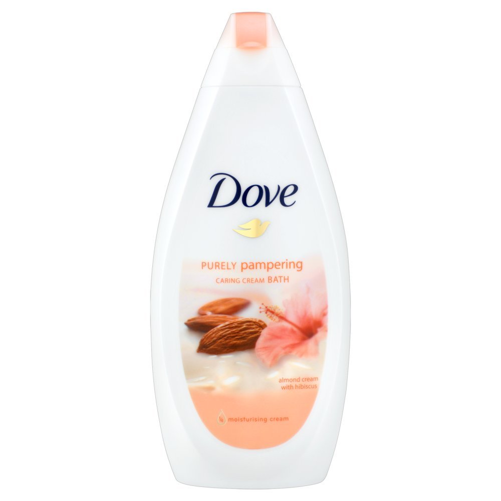 Dove hibiscus crème douche, bouteille, hydratation douce pour la peau.