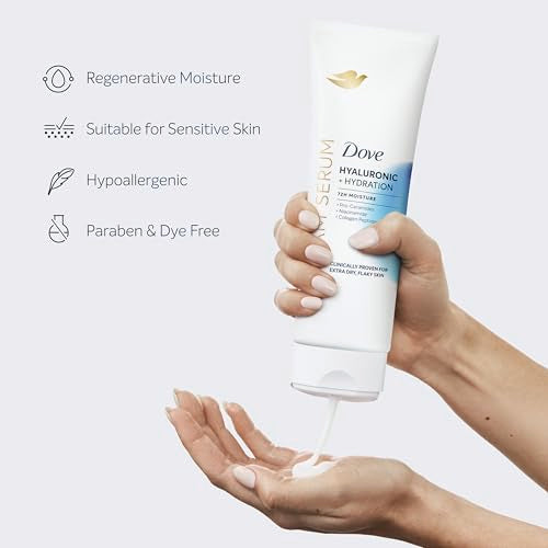 Dove Cream Serum Sans parfum: formule légère pour usage quotidien.