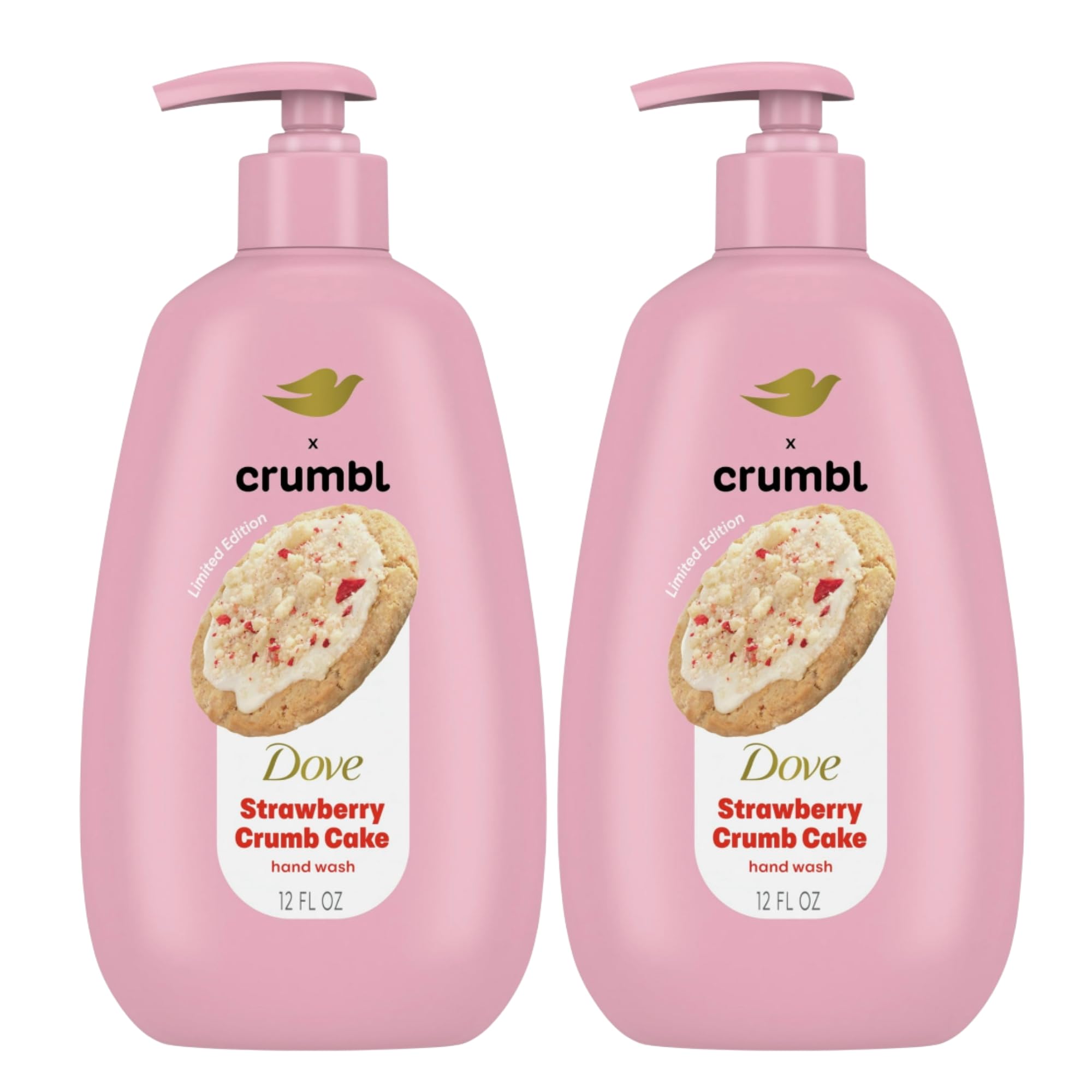 Sink-side Dove Crumbl hand wash ready for daily use.