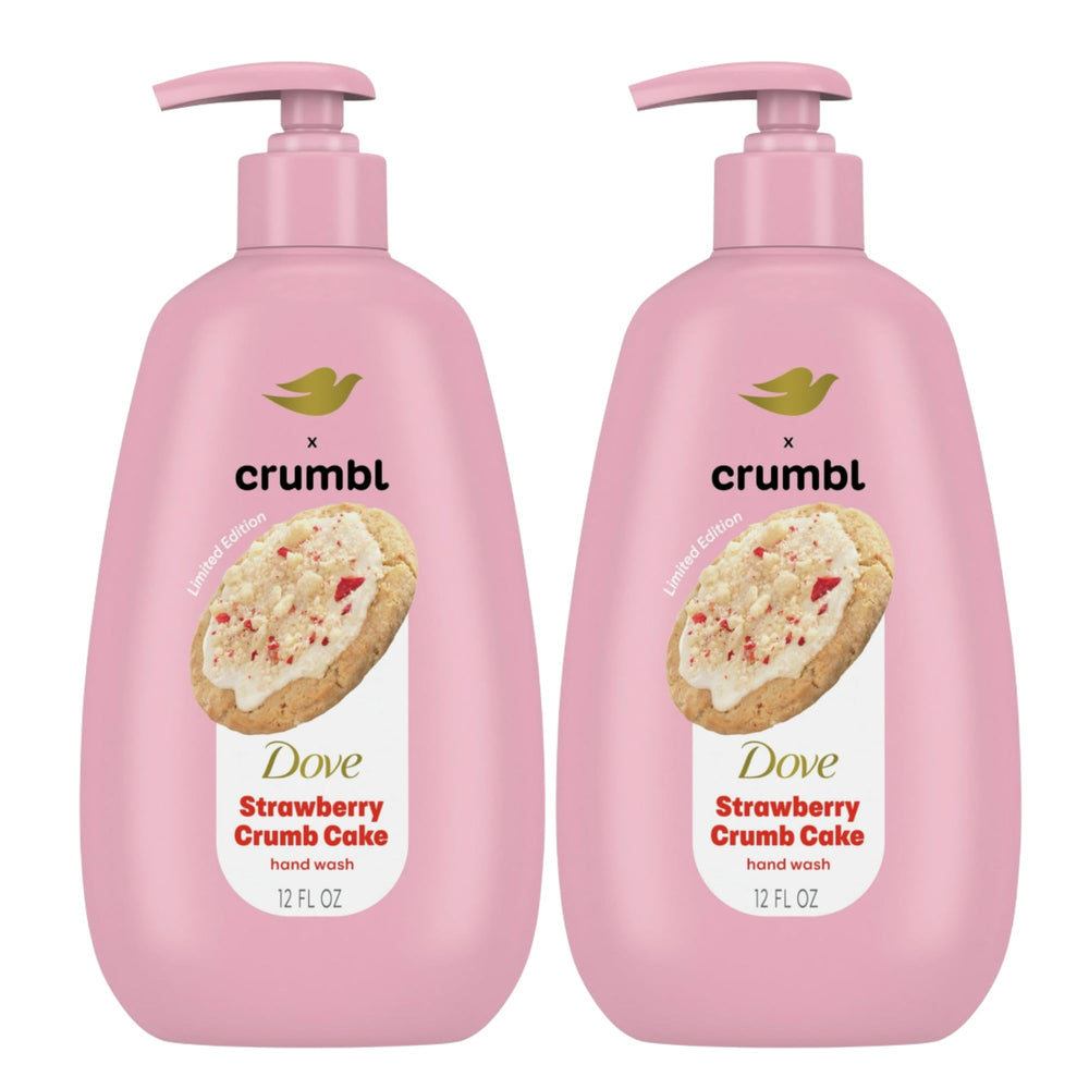 Sink-side Dove Crumbl hand wash ready for daily use.