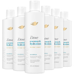Dove Damage Therapy — bouteille avant utilisation, cheveux plus doux et hydratés.