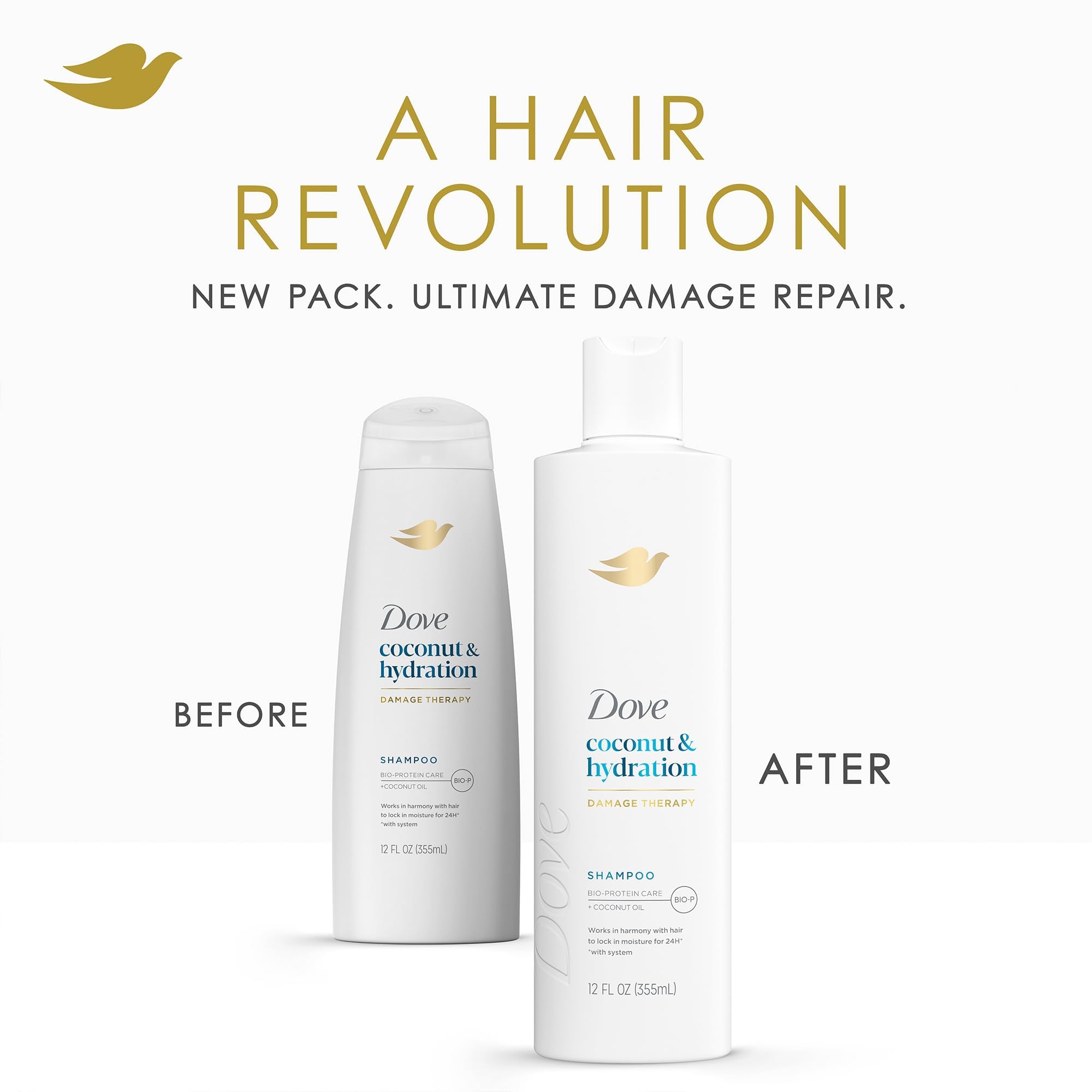 Dove Damage Therapy — mousse-lavante sur cheveux, sensation de fraîcheur après lavage.