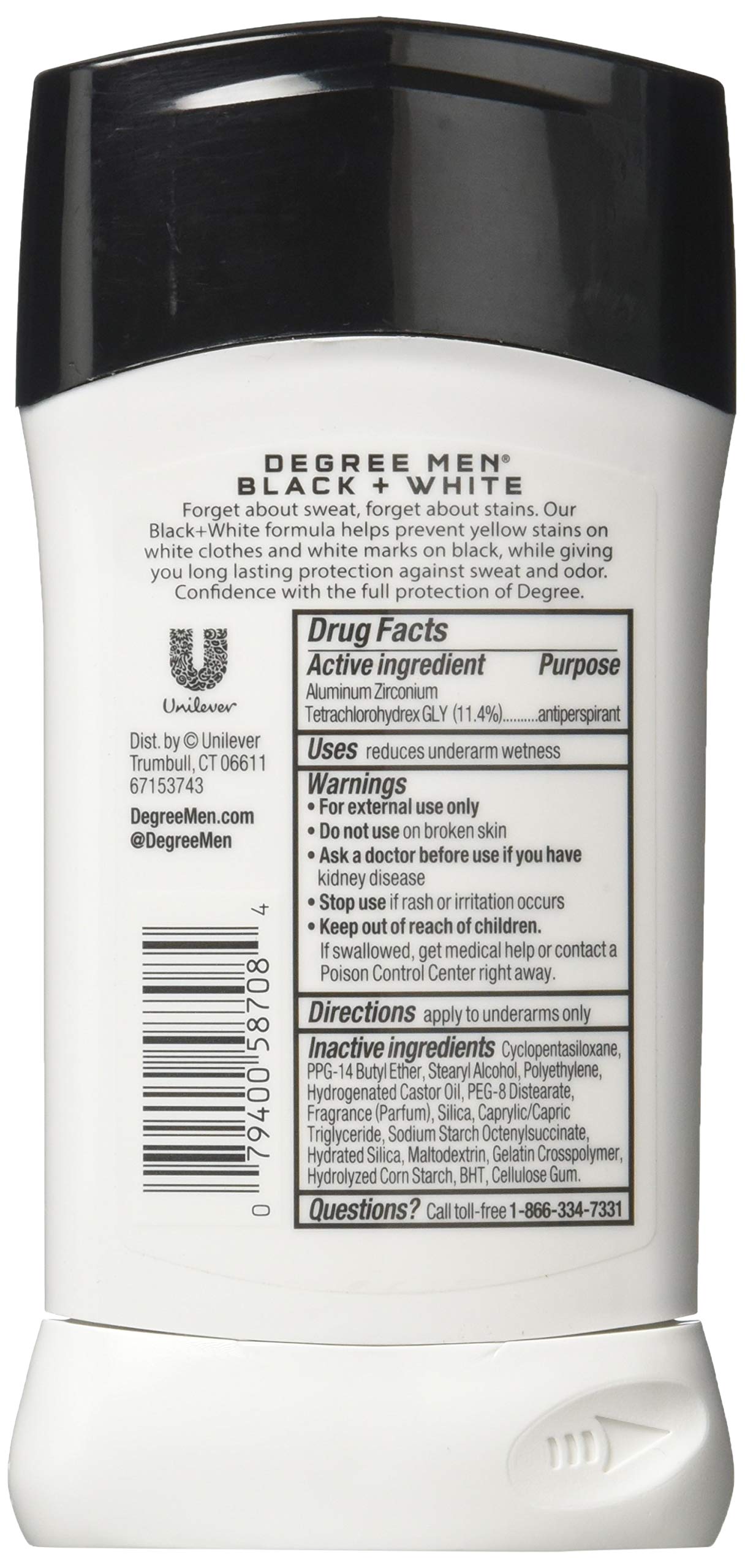 Déodorant Dove Degree pour homme, bouteille de 79 ml, usage quotidien.