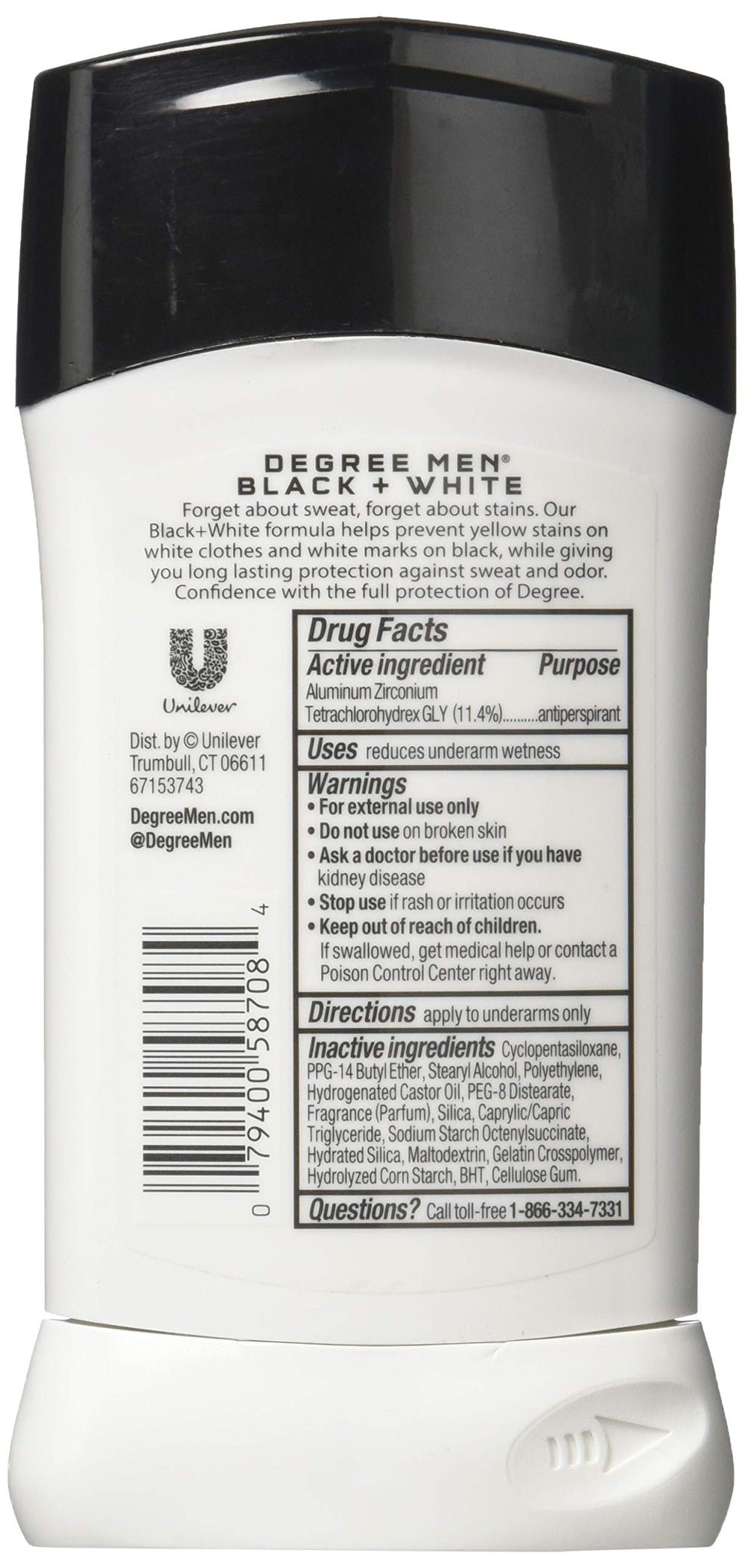 Déodorant Dove Degree pour homme, bouteille de 79 ml, usage quotidien.