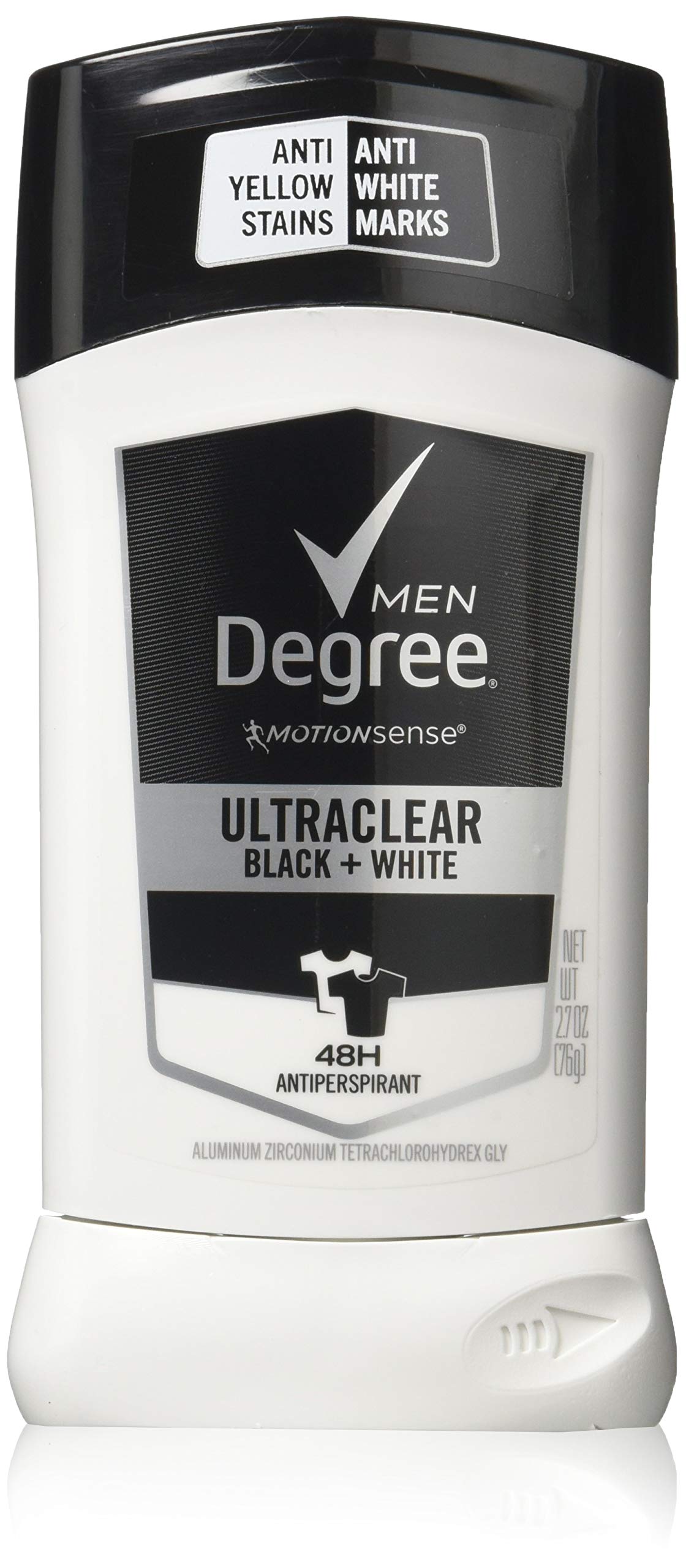 Dove Degree Déodorant Homme Ultra Clair Noir et Blanc, flacon de 79 ml, protection 48 h.
