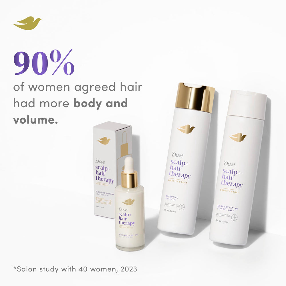 Dove Density Boost : application sur cuir chevelu pour une sensation de fraîcheur