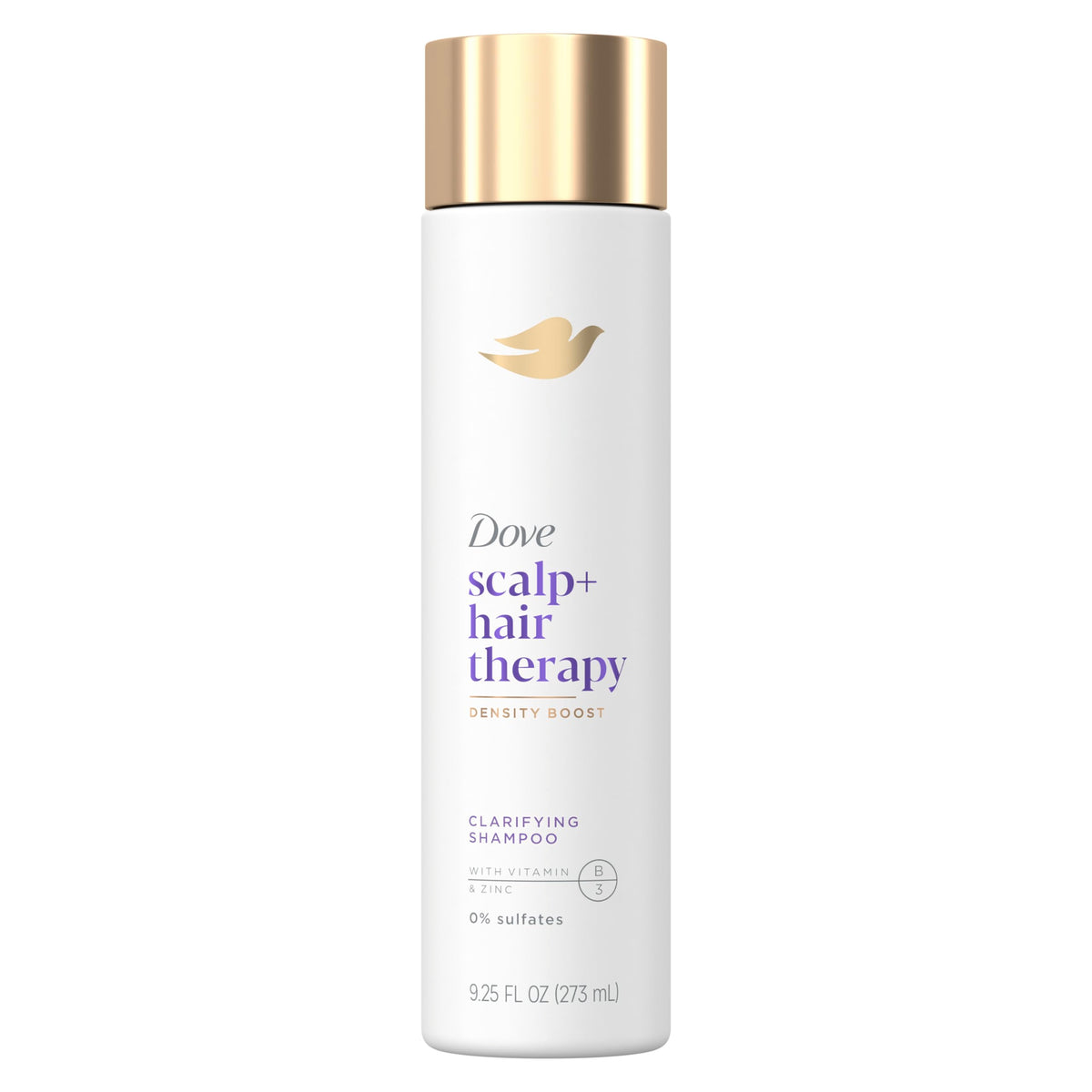 Dove Density Boost Shampoo bouteille: nettoyage en douceur et préparation cheveux fins.